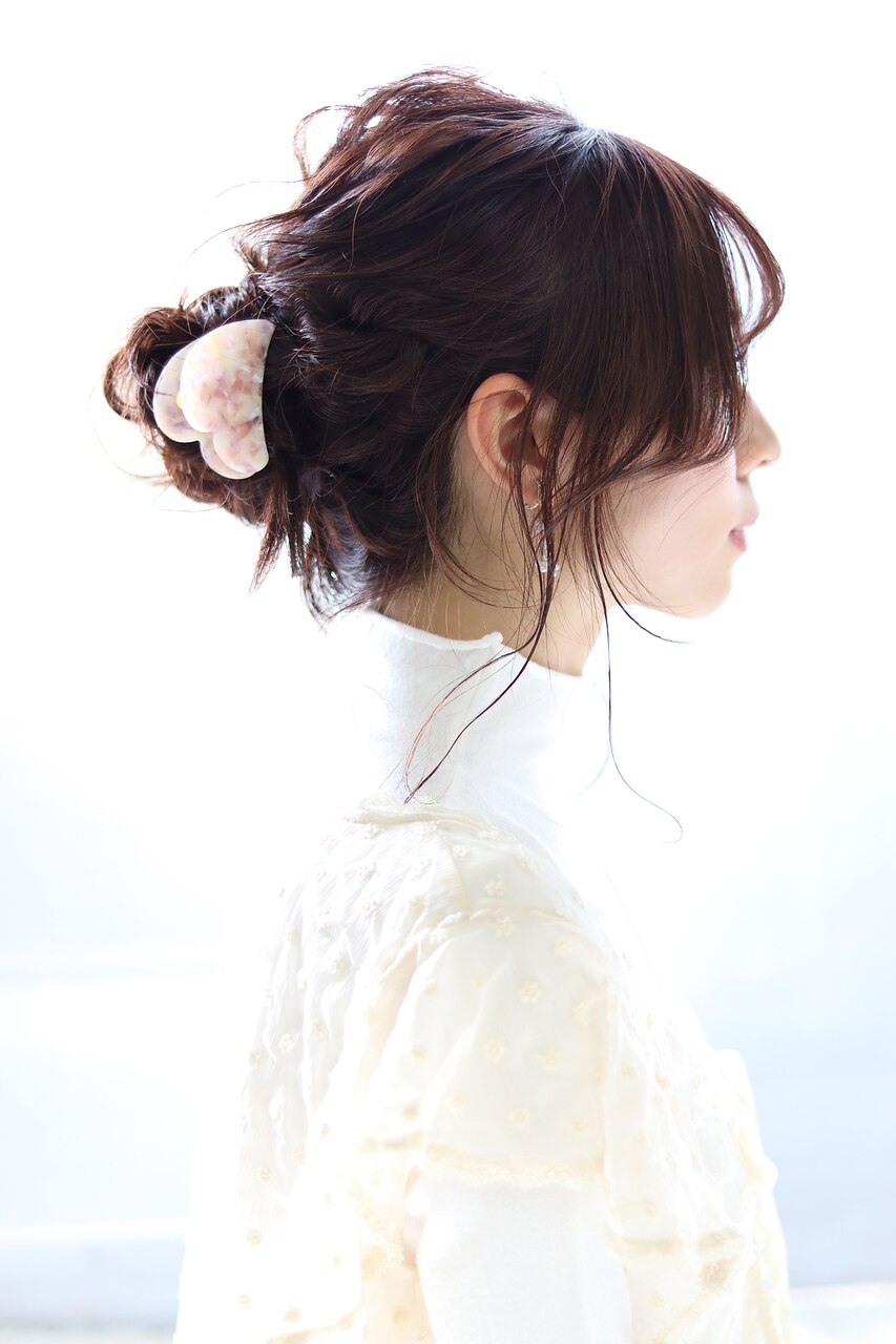 お出かけやイベント時に◎ゆるふわラフお団子アレンジ★