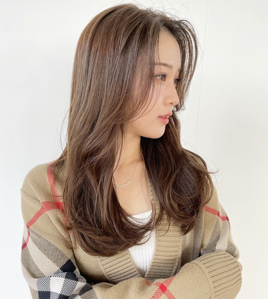 韓国風顔まわりレイヤー