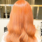 なみなみウェーブ/くびれヘア/ペールオレンジ【kuroda】