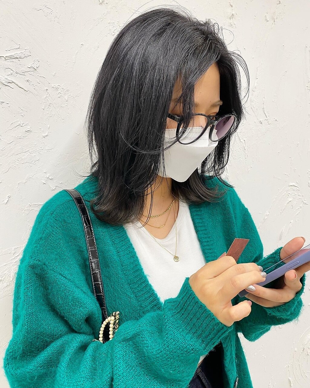 <puf>透ける暗髪×ウルフ　/伏見/丸の内/国際センター/髪質改善