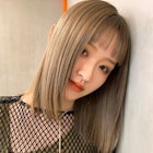 【Blanc】ミントベージュ_Aラインボブ6523