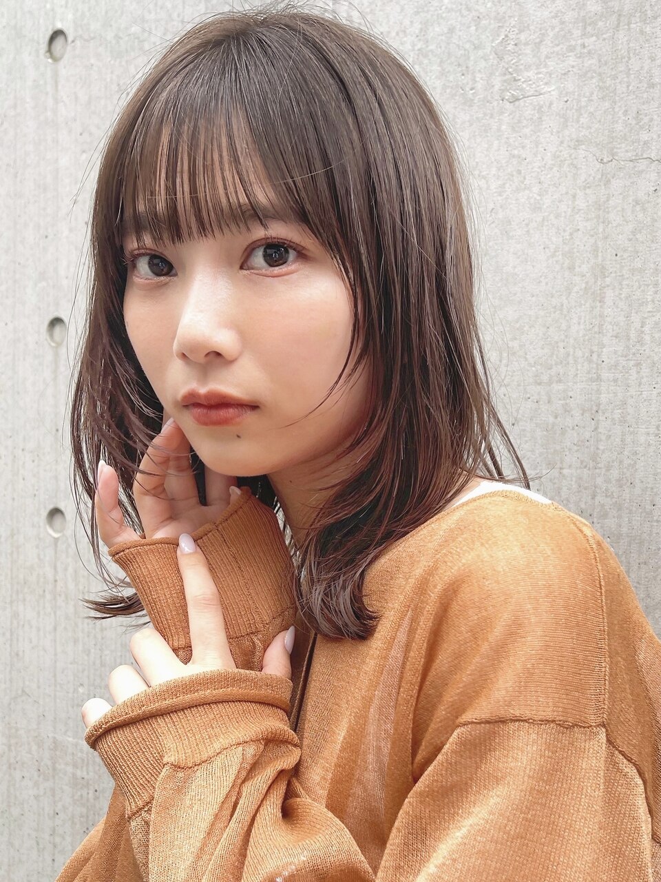 くびれミディアム 20代30代40代 髪質改善 韓国 インナーカラー