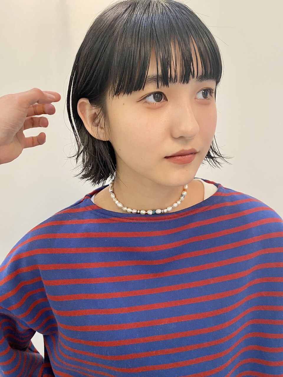 【F.】中崎町切りっぱなしボブワイドバング