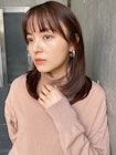 大人かわいいまとまるレイヤーミディアム前髪サイドバング