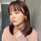 大人かわいいまとまるレイヤーミディアム前髪サイドバング