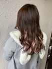 ラベンダーブラウンとピンクインナーの相性　〜エクステ編〜