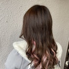 ラベンダーブラウンとピンクインナーの相性 〜エクステ編〜