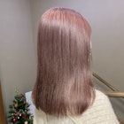 ピンク ピンクベージュ ピンクカラー ケアブリーチ 担当落合