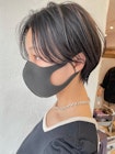 ナチュラルショート_ミニウルフテラコッタくすみブルー_ba338632