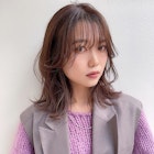 旬な顔周り韓国風レイヤーミルクティーベージュダブルカラー