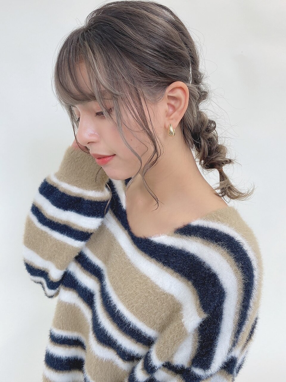 ニュアンス編み下ろしお呼ばれヘア☆
