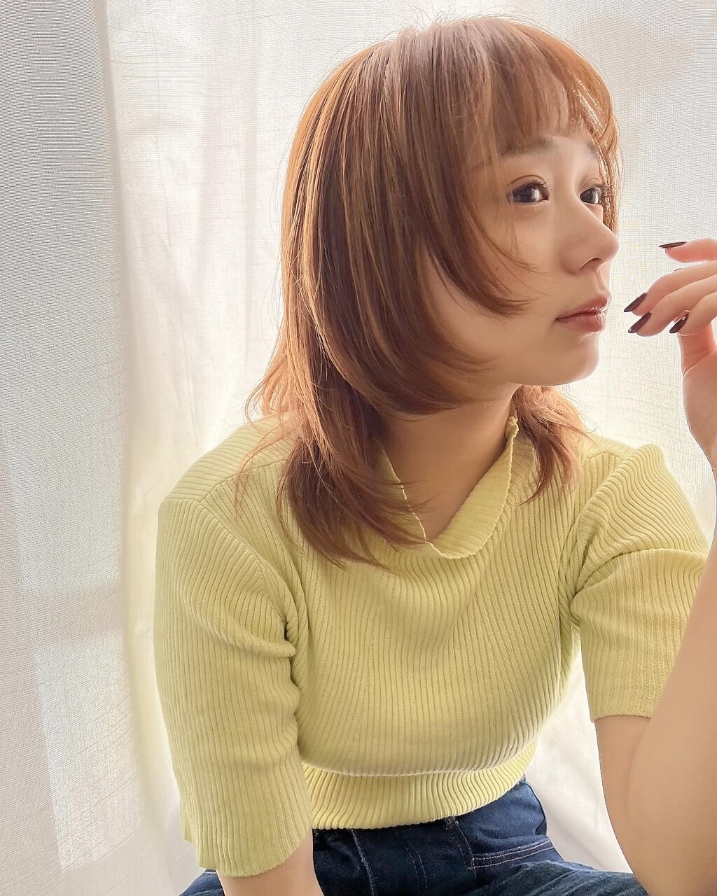 大人のビタミンカラー＊マッシュウルフ　似合わせカット