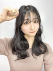 2wayバングで透明感たっぷり