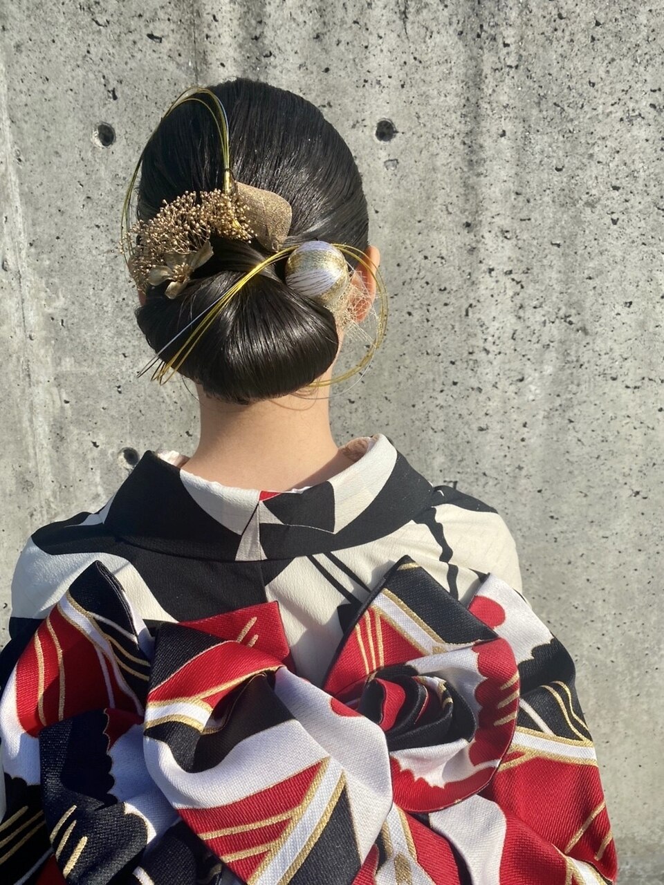 成人式　タイトヘアセット