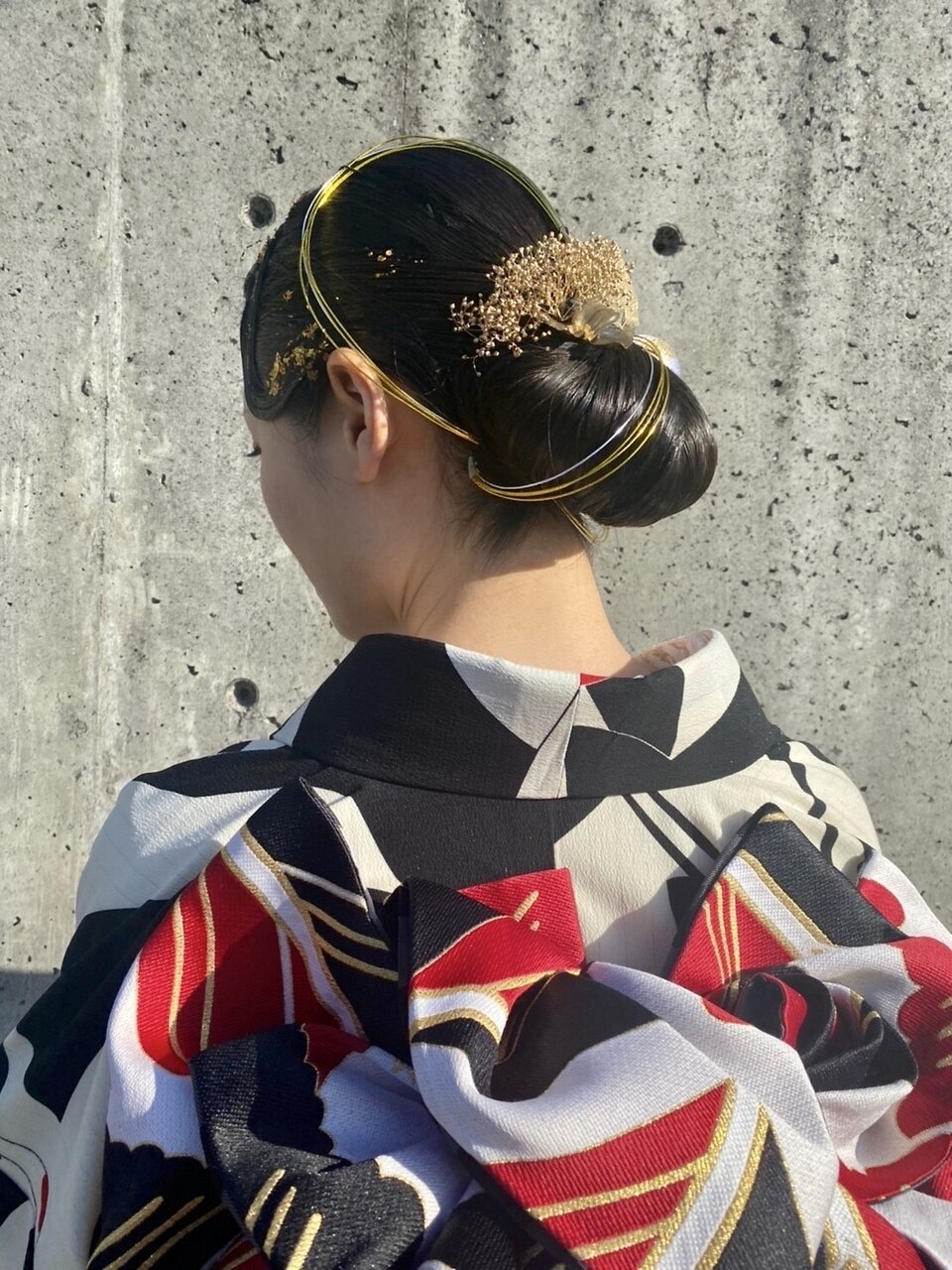 成人式　タイトヘアセット
