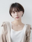 大人かわいい丸みショート/