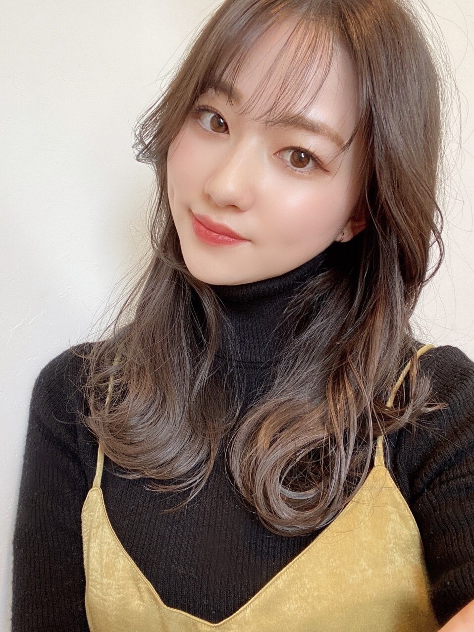 顔まわりふんわり韓国風カット