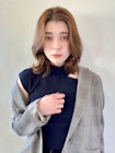 くびれヘア/鎖骨ミディアム/大人ヘア/10代20代30代人気