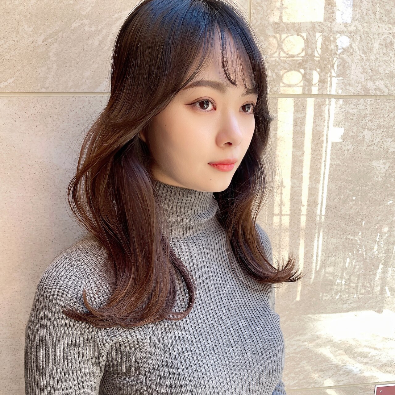 【Gigi遠藤】大人かわいいミディアムくびれヘアメルティーカラー