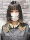 ハイコントラストインナーカラーロングウルフ