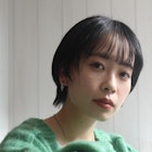 耳かけショート ブルーグレー シースルーバング