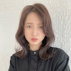 大人可愛い/ひし形/くびれ/外ハネミディ