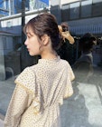 ぱっつん前髪とゴムと紐１つでできる簡単お団子アレンジ♪