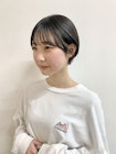 黒髪マッシュショート