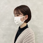 アプリコット×マッシュショートボブ