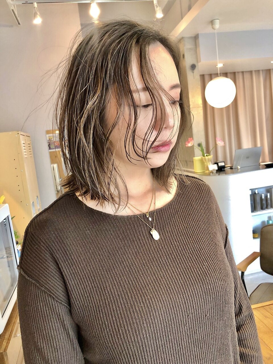 透明感ハイライト☆くびれヘアビタミンカラーメルティカラー