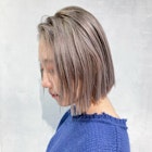 ミルクティーベージュボブ_くびれヘアビタミンカラー_ba360831