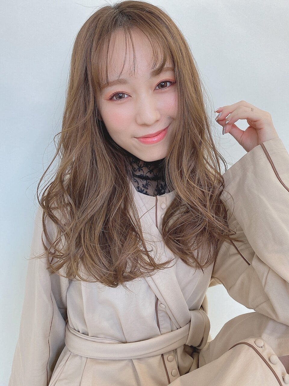ゆるふわレイヤー/大人可愛いフォギーベージュ