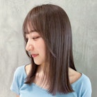 グレージュロング_くびれヘアビタミンカラー_ba337392