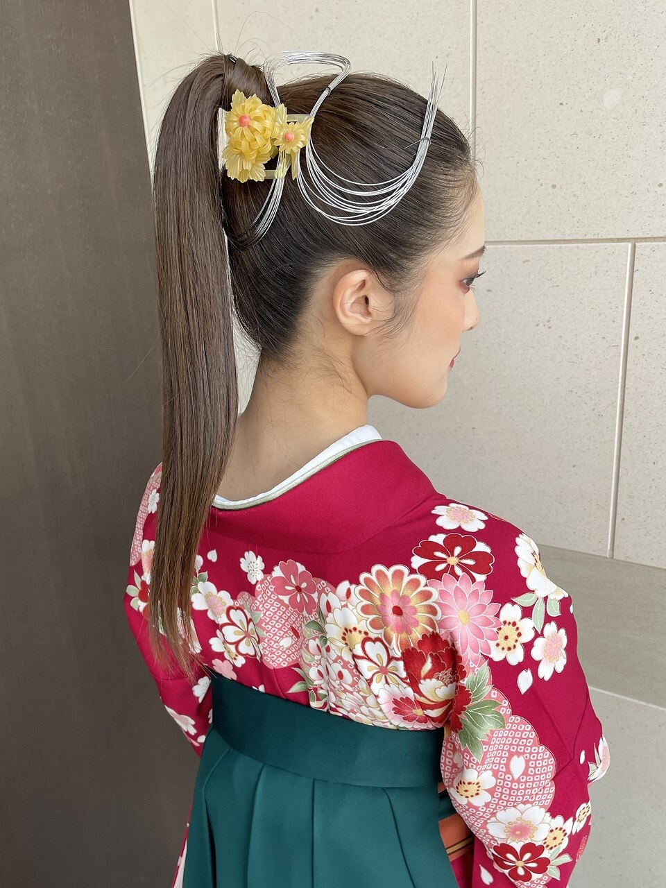 成人式や卒業式におすすめ！和装ヘアアレンジ02