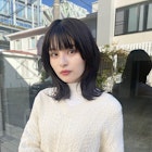 暗髪艶ヘア韓国風くびれボブヘアエギョモリ♪