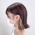 インナーベージュボブ_くびれヘアビタミンカラー_ba334061