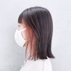インナーピンクオレンジ_くびれヘアビタミンカラー_ba335271