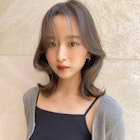 (Gigi遠藤)ショコラベージュカールベビーバングボブルフ