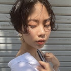 黒髪ショート×アンニュイパーマ