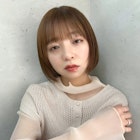 うるツヤ愛されブラウン/ヌーディカラー/前下がりボブ