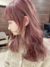 春色ラベンダーピンク×もみれ毛で可愛く小顔に★中村大輔