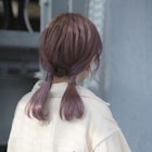 ツインテール×コーラルピンク