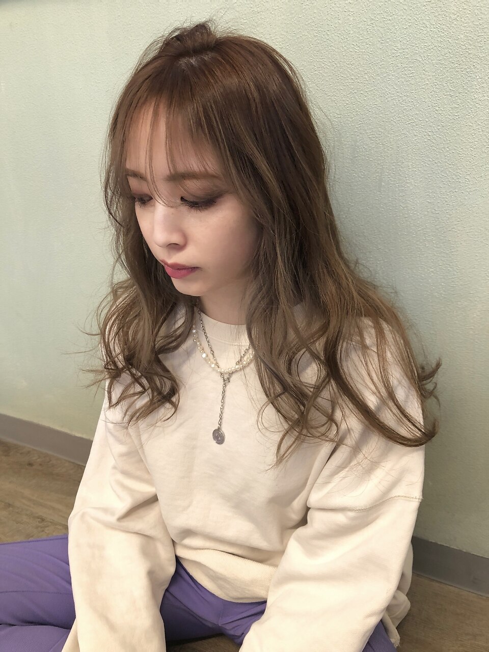 春色くすみベージュ×ハイライト