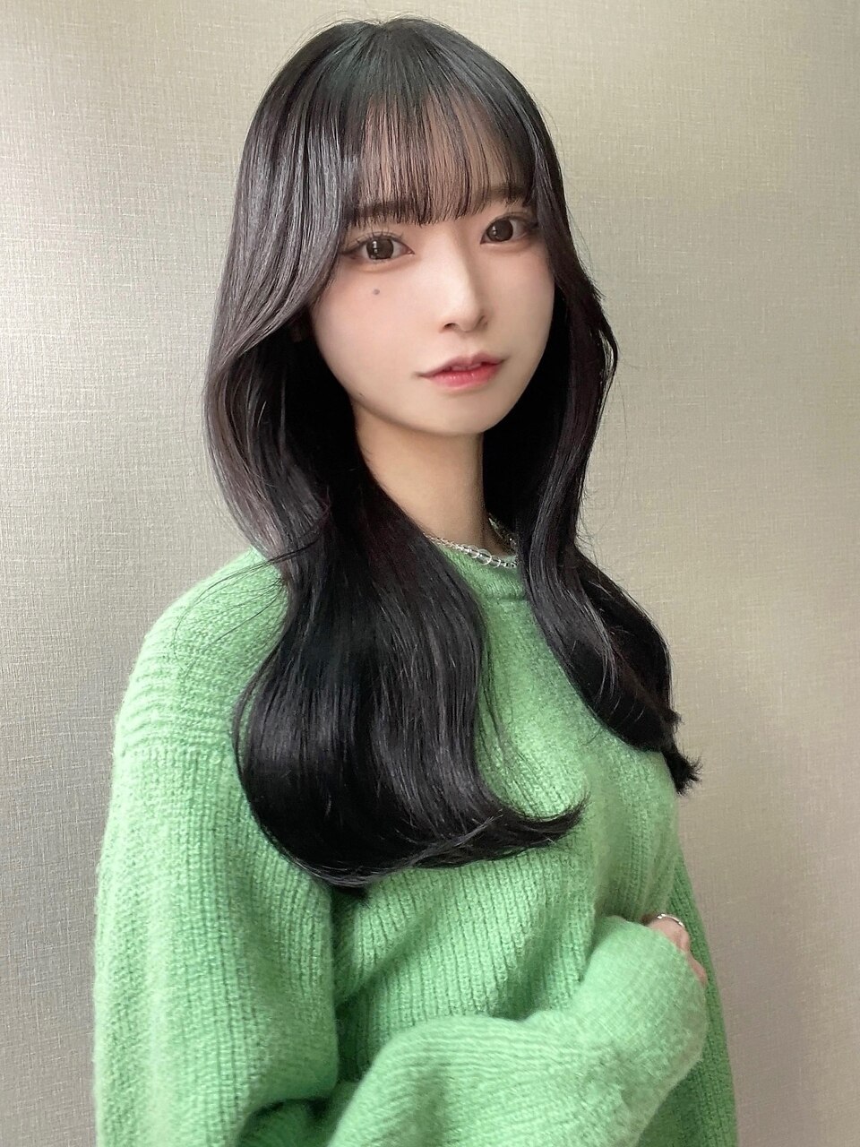 色気纏う韓国風ヨシンモリヘア