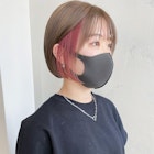 ミニボブxインナーカラー 【Ribetta 渡辺拓吏】