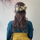 ☆卒業式ヘアセット、ハーフアップ、ゆるふわ☆10代20代30代