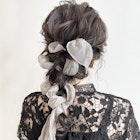 編み下ろし/スカーフリボン