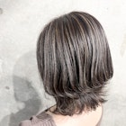 ショートウルフ_スモーキーベージュハイライト