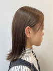 ミディアムボブ/ロブ/ナチュラルベージュ/オリーブベージュ