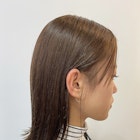 ミディアムボブ/ロブ/ナチュラルベージュ/オリーブベージュ